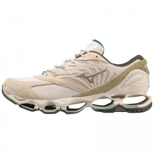 Beige Men's Mizuno Wave Prophecy LS Sneakers | FGZ745986