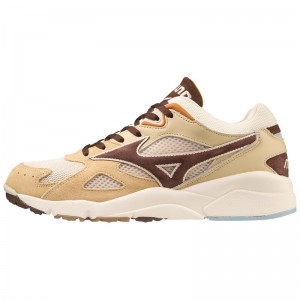 Beige Women's Mizuno Sky Medal Premium Sneakers | NPG984302