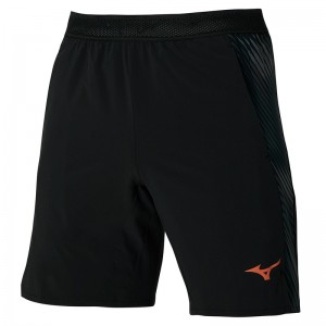 Black Men's Mizuno 8 In Amplify Shorts | OFT528136