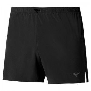 Black Men's Mizuno Aero 4.5 Shorts | NPE507643