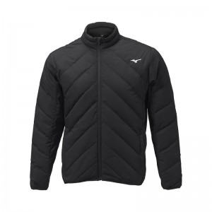 Black Men's Mizuno Breath Thermo Move Down Jackets | CML437806