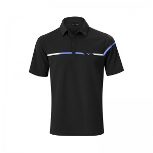 Black Men's Mizuno Breath Thermo St Polo | QKW290761