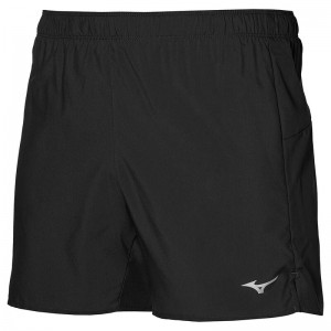 Black Men's Mizuno Core 5.5 Shorts | OVU519640