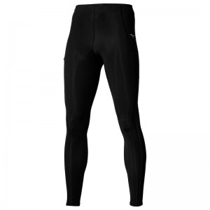 Black Men's Mizuno Impulse Core Long Tight | YOE910672