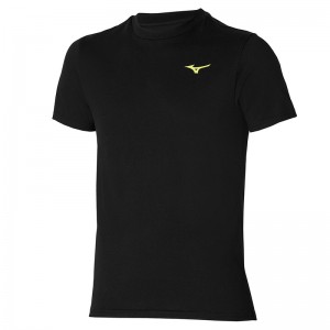 Black Men's Mizuno Tee T Shirts | HAN084729