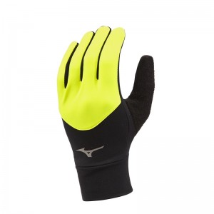 Black Men's Mizuno Warmalite Gloves | YHG138276