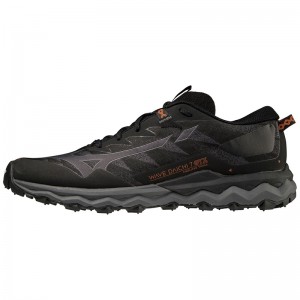 Black Men's Mizuno Wave Daichi 7 GTX Running Shoes | HBU798025