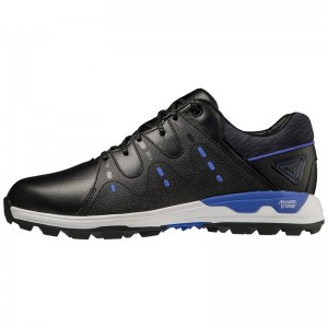 Black Men's Mizuno Wave Hazard Pro Golf Shoes | DNG936072