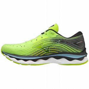 Black Men's Mizuno Wave Sky 6 Running Shoes | ORT104325