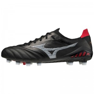 Black White Women's Mizuno Morelia Neo III Beta Japan Football Boots | YDH047283