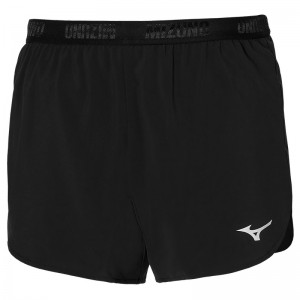 Black Women's Mizuno Aero 4.5 Shorts | DHS372861