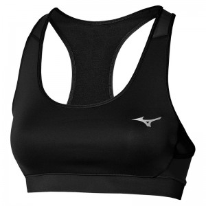 Black Women's Mizuno Alpha Sports Bra | GMA523760