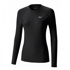 Black Women's Mizuno Bio Gear LS Tops | ENK170534