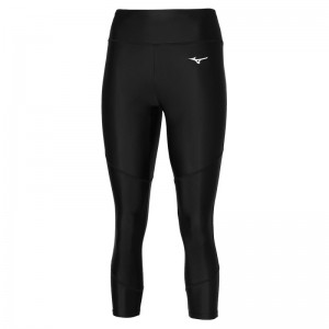 Black Women's Mizuno Core 3/4 Tight | RDK076241