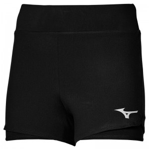 Black Women's Mizuno Flex Shorts | NBV416732