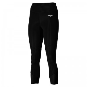 Black Women's Mizuno Impulse Core 3/4 Tight | WQO972513