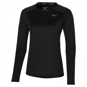 Black Women's Mizuno Inifinity 88 Tee T Shirts | TQZ245036