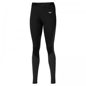 Black Women's Mizuno Merino Wool Long Tight | FEB439068