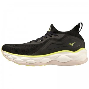 Black Yellow Men's Mizuno Wave Neo Ultra Running Shoes | CUT943805