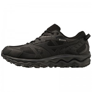 Black / Black / Black Men's Mizuno Wave Mujin Tl GTX Sneakers | COA036741