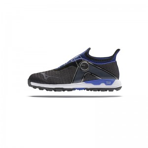 Black / Blue Men's Mizuno Wave Hazard BOA Golf Shoes | IVL159623