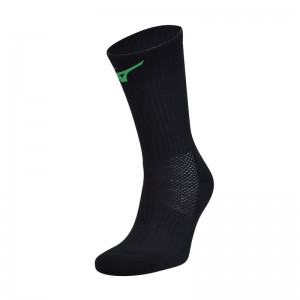 Black / Green Men's Mizuno Handball Pair Socks | LTM098347