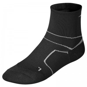 Black / Grey Men's Mizuno Er Trail Socks | YTB210476