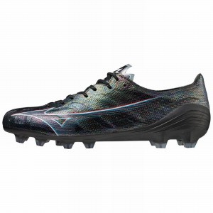 Black / Red Women's Mizuno Alpha Japan Football Boots | KNM712308