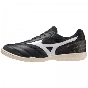 Black / White Men's Mizuno Morelia Sala Club IN Football Shoes | FSR907314