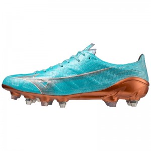 Blue Gold Men's Mizuno Alpha Japan Mix Football Boots | XSK083965