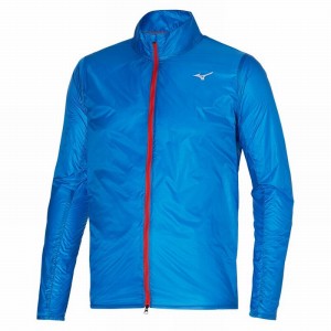 Blue Men's Mizuno Aero Jackets | QTJ893610