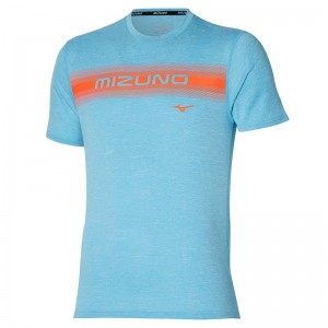 Blue Men's Mizuno Core Mizuno Tee T Shirts | OXG762381