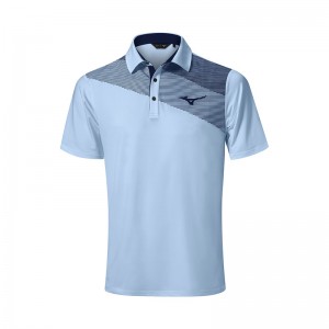 Blue Men's Mizuno Elite Fade Polo | STF921345