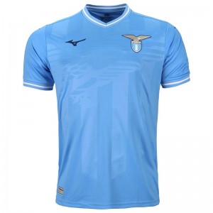 Blue Men's Mizuno Home SS Jersey Lazio M Tops | UME781325