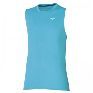 Blue Men's Mizuno Impulse Core Sleeveless Tops | IUT059271