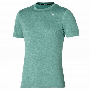 Blue Men's Mizuno Impulse Core Tee T Shirts | SOL026475