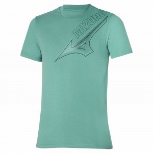 Blue Men's Mizuno Release Graphic Tee T Shirts | KNJ716942