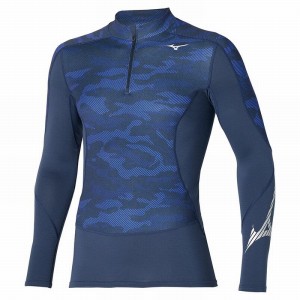 Blue Men's Mizuno Virtual Body G3 H/Z Tops | TGR172685