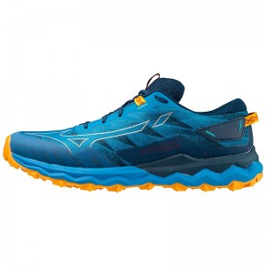 Blue Men's Mizuno Wave Daichi 7 Trail Running Shoes | LQF784025