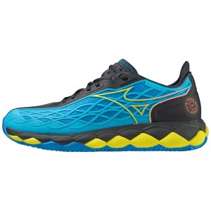 Blue Men's Mizuno Wave Enforce Tour CC Tennis Shoes | SGQ348975