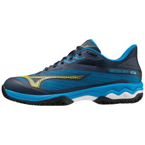 Blue Men's Mizuno Wave Exceed Light 2 Tennis Shoes | CFH286314