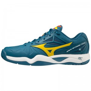 Blue Men's Mizuno Wave Intense Tour 5 AC Tennis Shoes | XBF298346