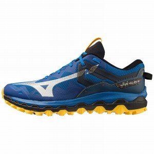 Blue Men's Mizuno Wave Mujin 9 Running Shoes | OND425087