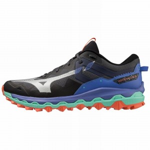 Blue Men's Mizuno Wave Mujin 9 Trail Running Shoes | ODB603478