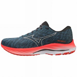 Blue Men's Mizuno Wave Rider 26 Running Shoes | YPK841097