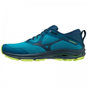 Blue Men's Mizuno Wave Rider TT Trail Running Shoes | OPI612430