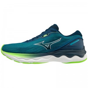 Blue Men's Mizuno Wave Skyrise 3 Running Shoes | RLK602975