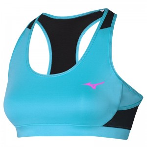 Blue Women's Mizuno Alpha Sports Bra | BKA649085