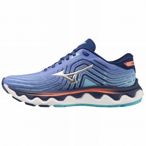 Blue Women's Mizuno Wave Horizon 6 Running Shoes | DSX679234