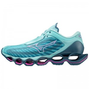 Blue Women's Mizuno Wave Prophecy 12 Running Shoes | YQZ650492